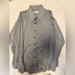 Yves Saint Laurent Men's Gray Dress Shirt